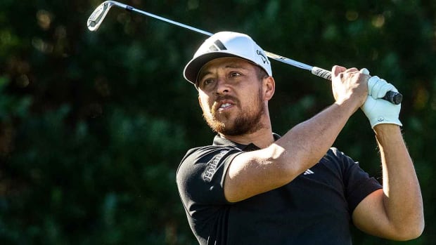 Xander Schauffele is pictured at the 2023 American Express.